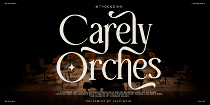 Carely Orches Font Poster 1