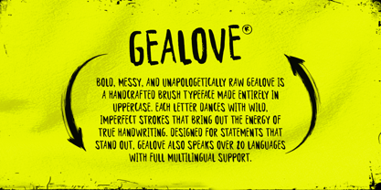 Gealove Font Poster 5