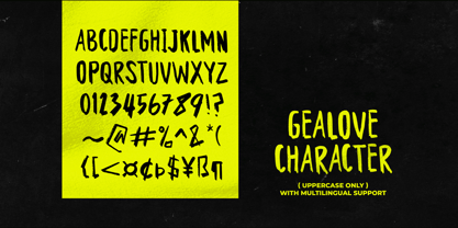 Gealove Font Poster 9