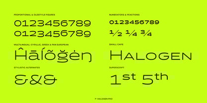 Halogen Pro Font Poster 10