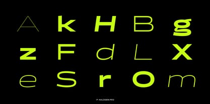 Halogen Pro Font Poster 4