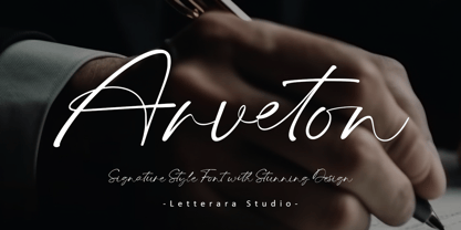 Arveton Font Poster 1