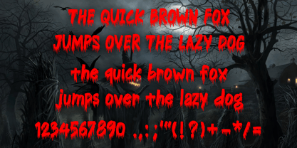 Dripping Blood Font Poster 4