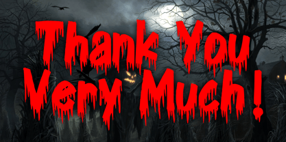 Dripping Blood Font Poster 5