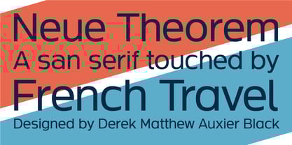 Neue Theorem Font Poster 1