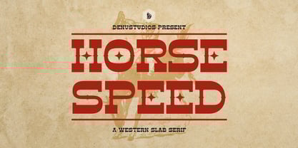 Horse Speed Font Poster 1