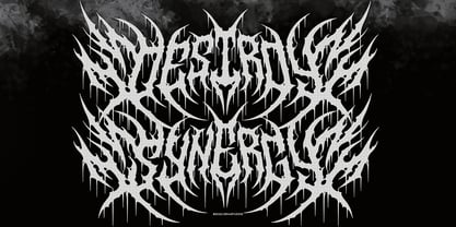 Devil Crawler Font Poster 2