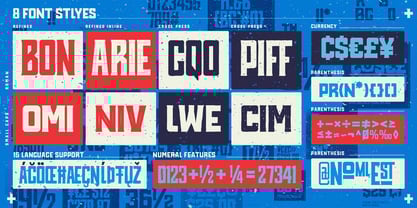 Blue Oil Serif Font Poster 2