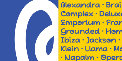 Aguilar Playful Display Font Poster 4