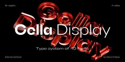 Gella Display Font Poster 1