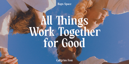 HS Callgrim Serif Display Font Poster 6