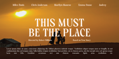 HS Callgrim Serif Display Font Poster 10