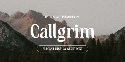 HS Callgrim Serif Display Font Poster 1