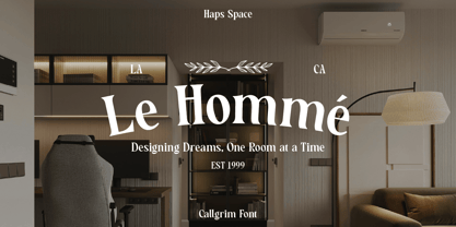 HS Callgrim Serif Display Font Poster 9