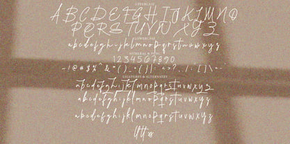 Sesoress Signature Font Poster 8