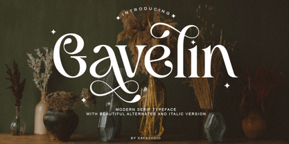 Gavelin Font Poster 1