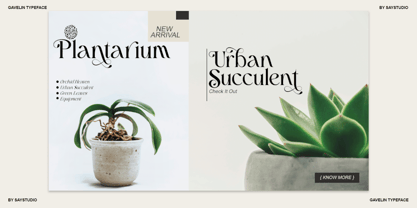 Gavelin Font Poster 4