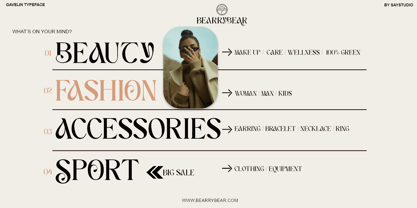 Gavelin Font Poster 9