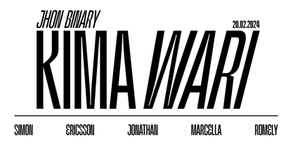 Kimotto Condensed Font Poster 11