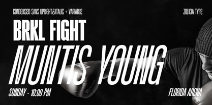 Kimotto Condensed Font Poster 8