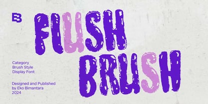 Flush Brush Font Poster 1