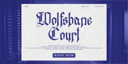 Westend Ridge Font Poster 9