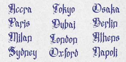 Westend Ridge Font Poster 6