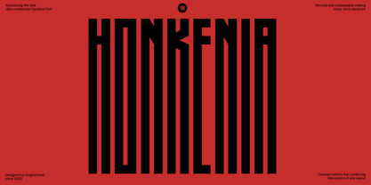 Honkenia Font Poster 1