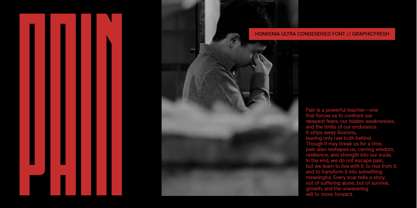 Honkenia Font Poster 3