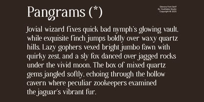 Glevora Font Poster 11