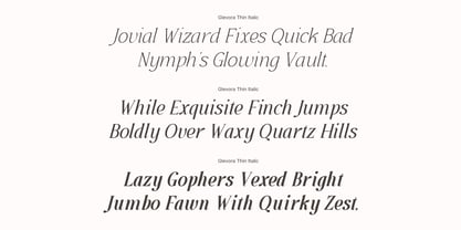 Glevora Font Poster 14