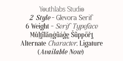 Glevora Font Poster 13