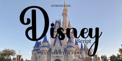 Disney Script Font Poster 1