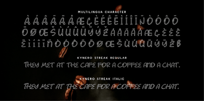 CF Kynero Streak Font Poster 7