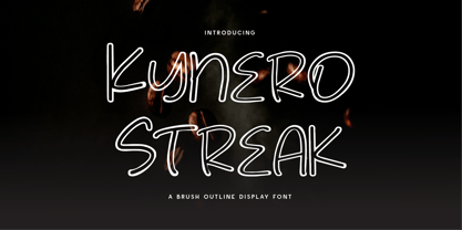 CF Kynero Streak Font Poster 1