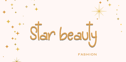 Star senter Font Poster 4