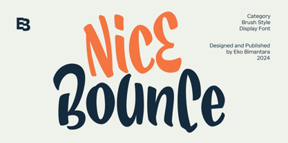Nice Bounce Font Poster 1