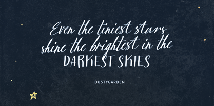 Dusty Garden Font Poster 2