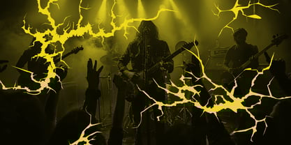 Cracked Slash Font Poster 4