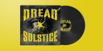 Cracked Slash Font Poster 3