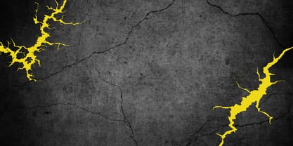 Cracked Slash Font Poster 5