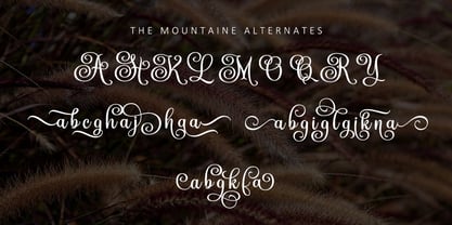 The Mountaine Font Poster 4