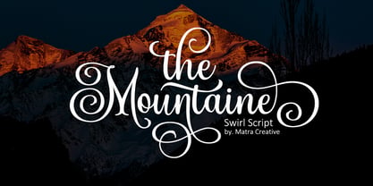 The Mountaine Font Poster 1