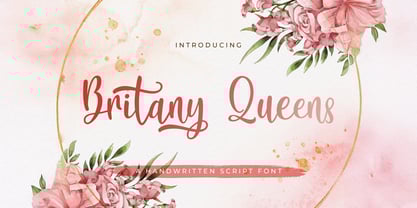 Britany Queens Font Poster 1