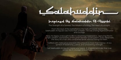 Salahuddin Font Poster 2