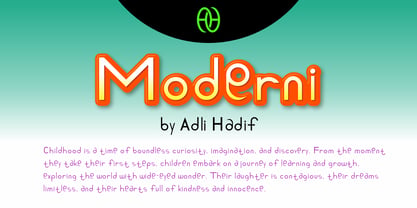 Moderni Font Poster 1