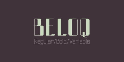 Beloq Font Poster 1