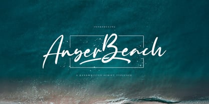 Anyer Beach Font Poster 1