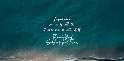 Anyer Beach Font Poster 8