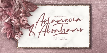 Anyer Beach Font Poster 2